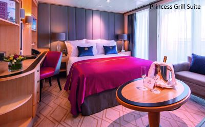 Queen Mary 2 renovated Princess Grill Suite 2016